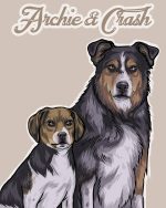 Portrait of pets hand-painted from a photo