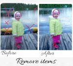 Remove unnecessary items from the photo