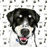 Bright portrait of pets for your little darlings