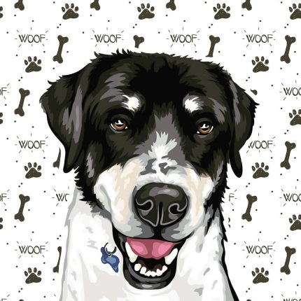 Bright portrait of pets for your little darlings