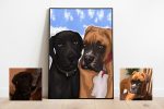 Painting A Memorial Portrait for Dogs