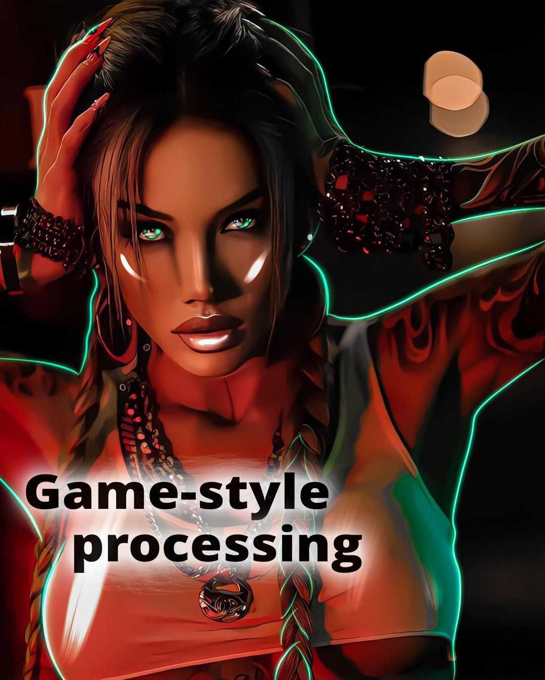 Gamer gifts, Game-style photo processing Gamer gifts, Game-style photo processing