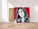 Painting a picture of a friend from a photo