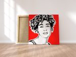 Painted Portrait of a Girl as a Gift on Canvas