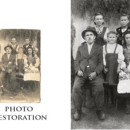 Photo restoration before - after