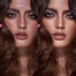 Correction of lightening and skin tone and removal of oily skin glare