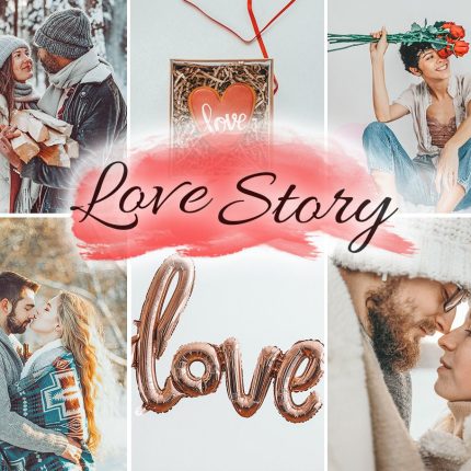A Love Story Pack of 10 Lightroom Presets for Mobile and Desktop