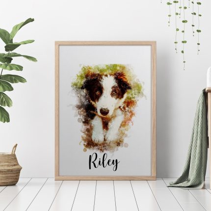 A watercolor painting of your pets