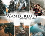 Wanderlust Preset Bundle, 20 Lightroom travel presets from PC & mobile, outdoor presets, adventure presets, cinematic photography presets
