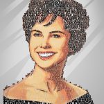 word cloud portrait